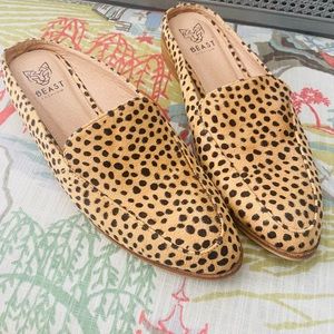 Animal print mule slides. True to size.